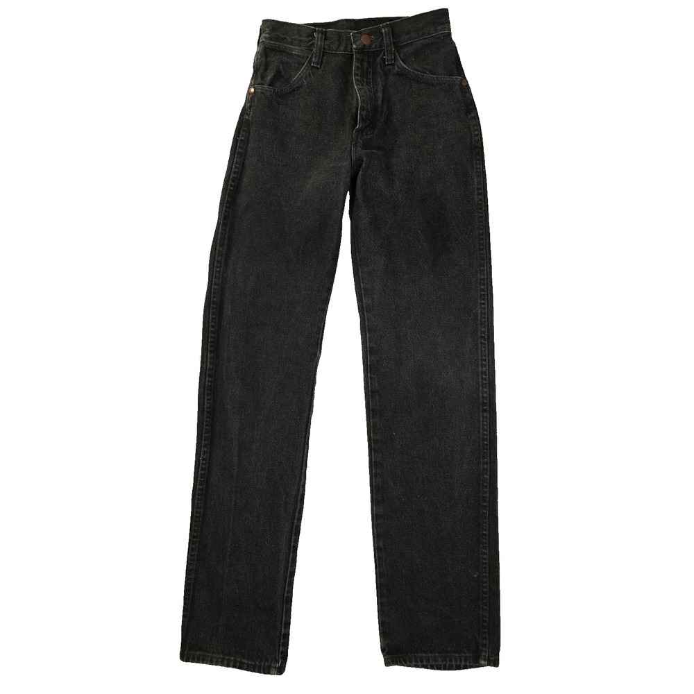 Wrangler Cowboy Cut Womens 3 25x32 Vintage High Rise Straight Made USA Black